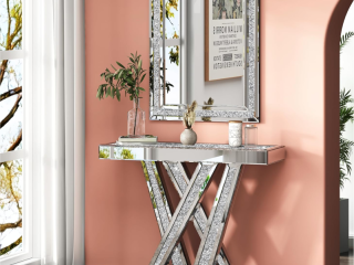 TAVOLINË PASQYRE 120X35 SILVER