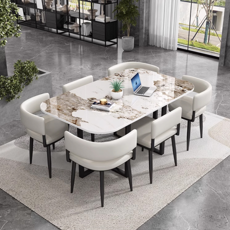 set-tavoline-kuzhine-909-c-150x90x75cm-me-6-karrige-bardh-big-0