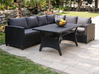 GARDEN SET TDH-GG0225 CORNER SOFA+TABLE 3/1