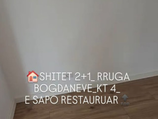 SHITET : Apartament 2+1/QENDER/ RRUGA BOGDANET