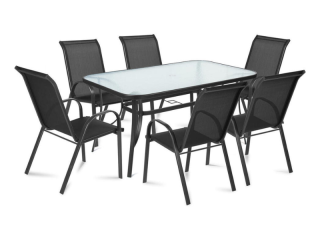 Tavoline kopshti & 6 karrige (zezë)