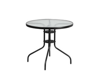 TAVOLINE METAL/XHAM DIA80X70CM E RRUMBULLAKÃT SC-072