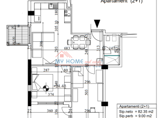 Apartament 2+1 ne shitje tek Oxhaku ne Tirane