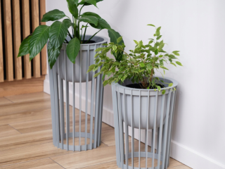 VAZO PLANT 2/1 54CM PLATINUM 5374-040