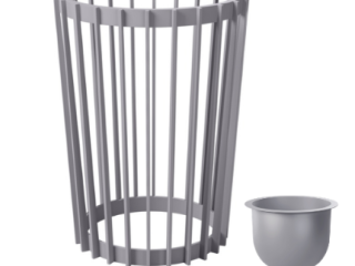 VAZO PLANT 2/1 40CM PLATINUM 5370-040
