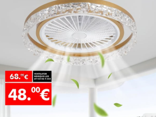 Ventilator + ndriçues 2 në 1, ideal për çdo ambient.