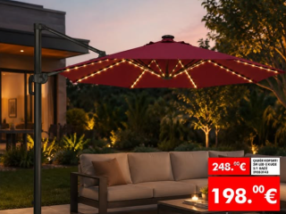 Çadër kopshti 3M me LED, për vetëm 198.00