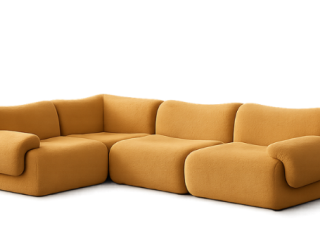 Divan TF-LM-set SUEDE YELLOW