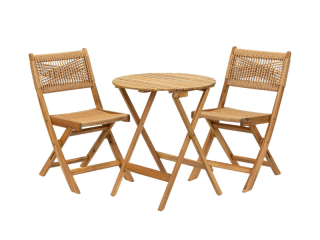 SET PER KOPSHT MONTREAL 1+1+TABLE FI-60 LK-GG-06.25 WOOD