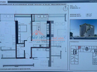 Apartament 1+1 ne Shitje te "Lion Park 2" Tirane