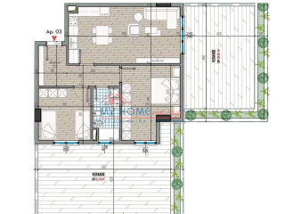 Apartament 2+1 ne shitje Kompleksi Univers City Tirane